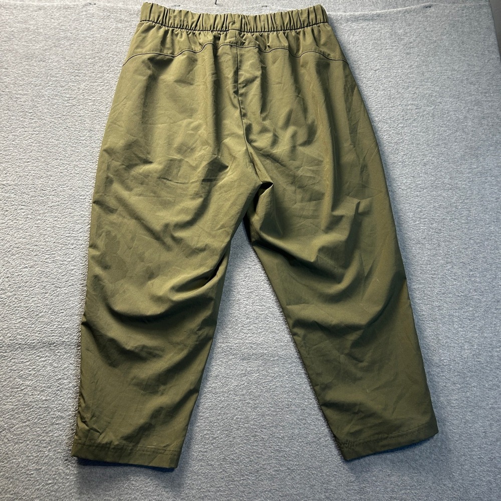 Old Navy Athletic Hiking Pants StretchTech Womens Large Olive Green Cropped - Picture 2 of 11